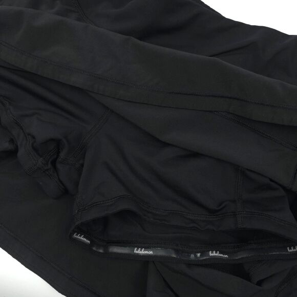 LULULEMON Pace Rival Skirt *4-way Stretch Black Skort Athleisure Tennis Sporty - Picture 9 of 11